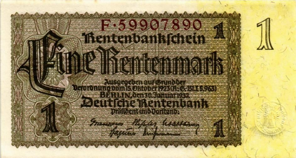 ГЕРМАНИЯ 1 РЕНТМАРКА 1