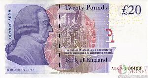 ВЕЛИКОБРИТАНИЯ/АНГЛИЯ 20 ФУНТОВ 2