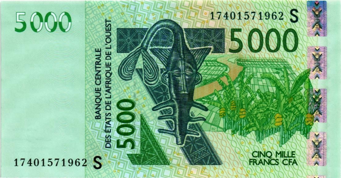 WAS - ГВИНЕЯ-БИСАУ 5000 ФРАНКОВ (S) 1