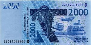 WAS - МАЛИ 2000 ФРАНКОВ (D) 1