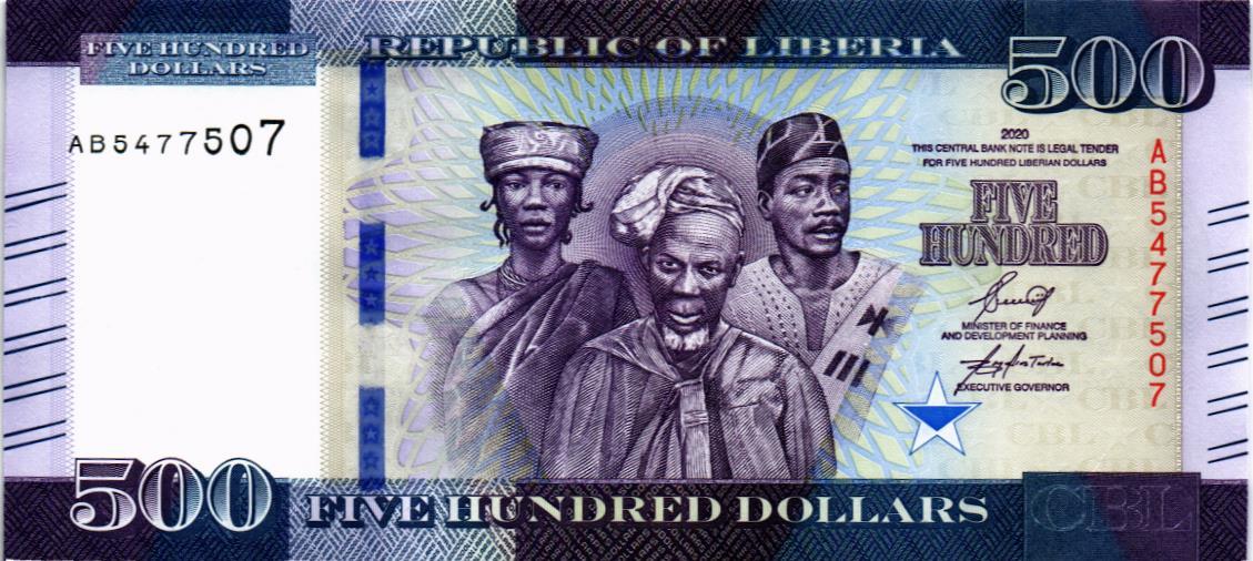 ЛИБЕРИЯ 500 ДОЛЛАРОВ 1