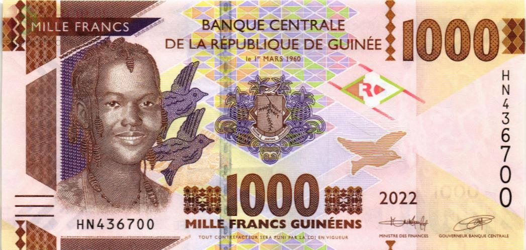 ГВИНЕЯ 1000 ФРАНКОВ 1