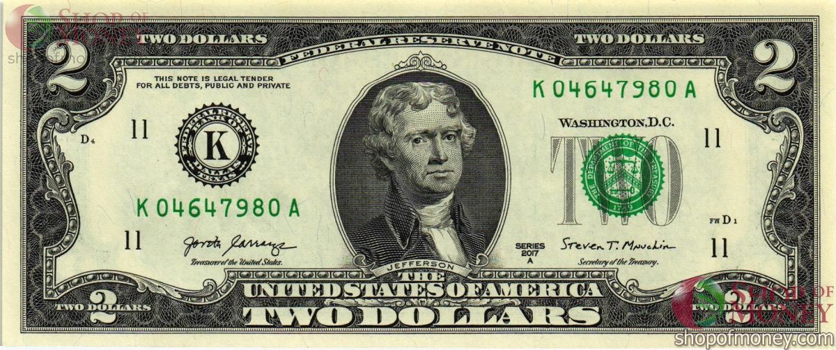 США 2 ДОЛЛАРА (K-Даллас) 1